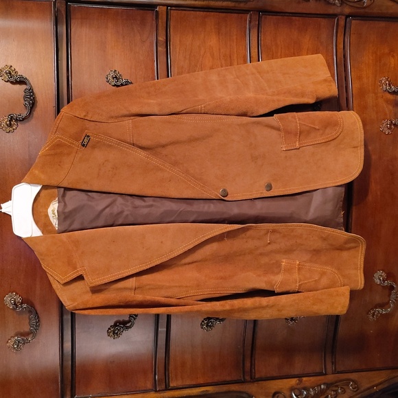 Lee Jackets & Blazers - Vtg Ms. Lee Cognac Suede Western Blazer sz 9/10